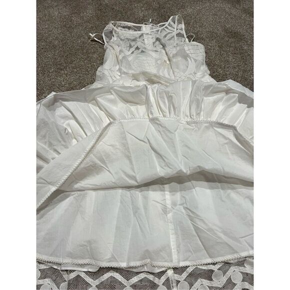 Maeve Anthropologie white dress size 10 - Picture 10 of 12
